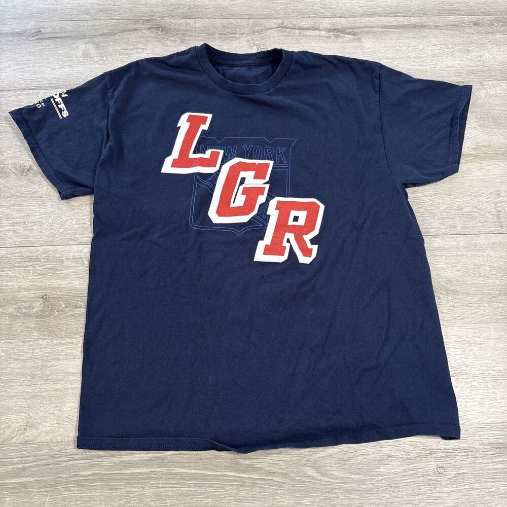 New York Rangers LGR 2024 NHL Playoffs T-Shirt Gildan Mens XL